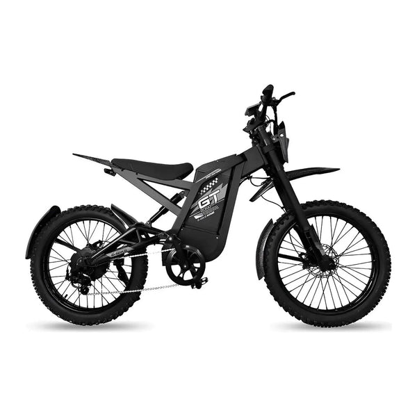 OUXI GT-2000 Grijs fatbike - zijaanzicht