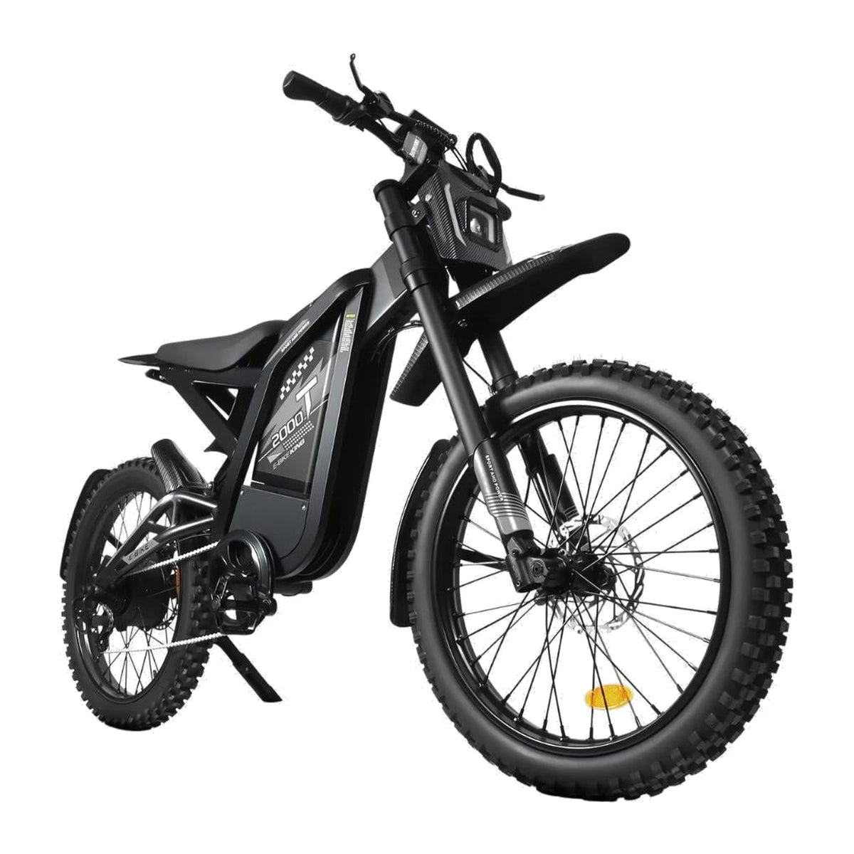 OUXI GT-2000 Special Edition Grijs fatbike - schuin vooraanzicht