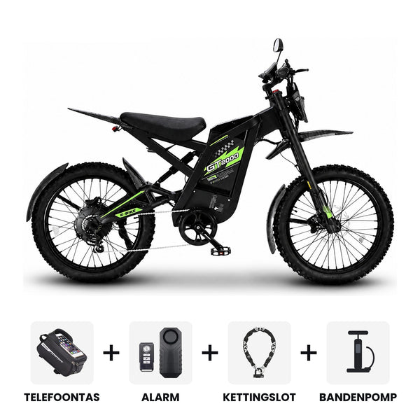OUXI GT-2000 Special Edition Groen fatbike - inclusief accessoires en 3 jaar garantie
