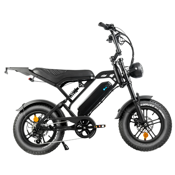 V20 Pro Mini Zwart fatbike - zijaanzicht