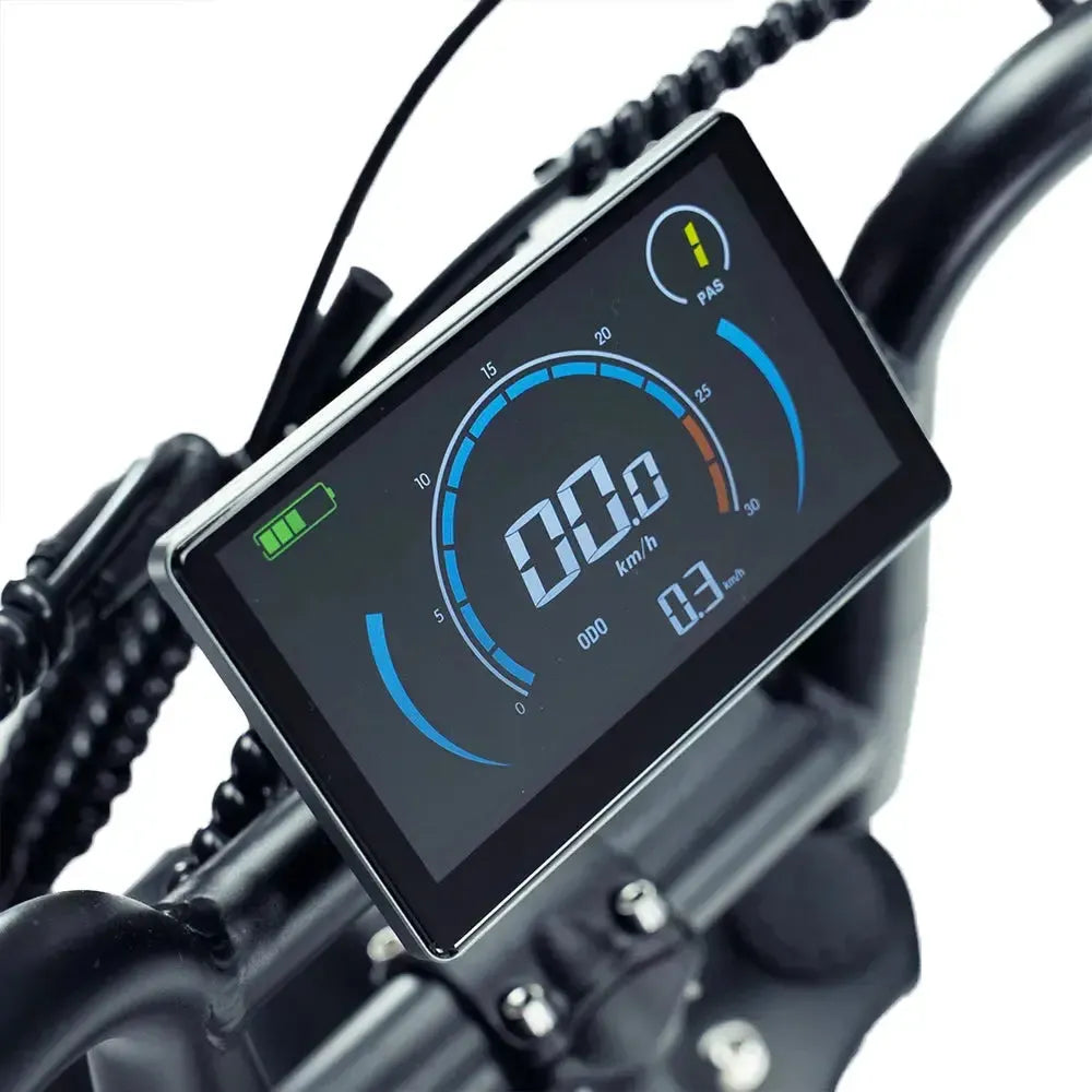 OUXI V8 Pro Max Zwart fatbike - foto 9