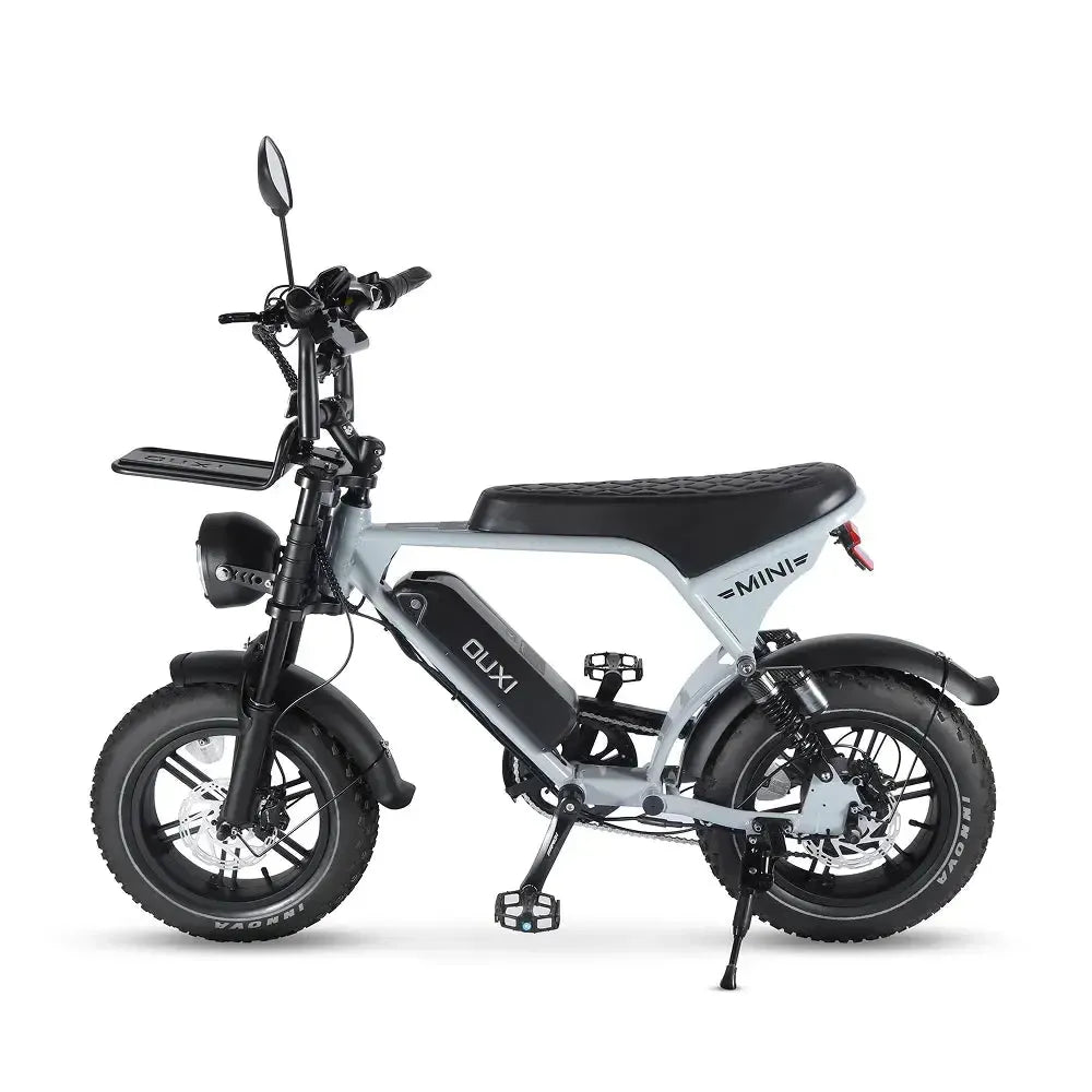 OUXI V8 Ultra Mini Lichtgrijs fatbike - foto 2