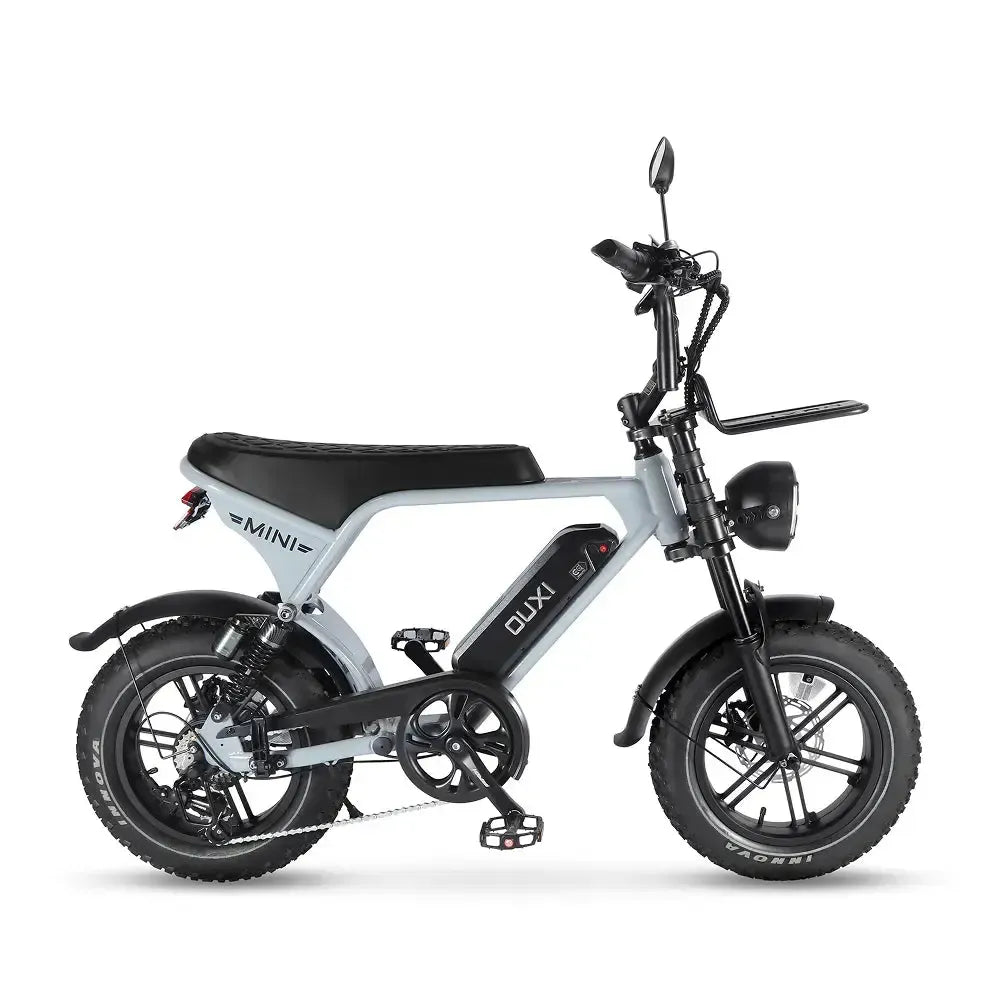 OUXI V8 Ultra Mini Lichtgrijs fatbike