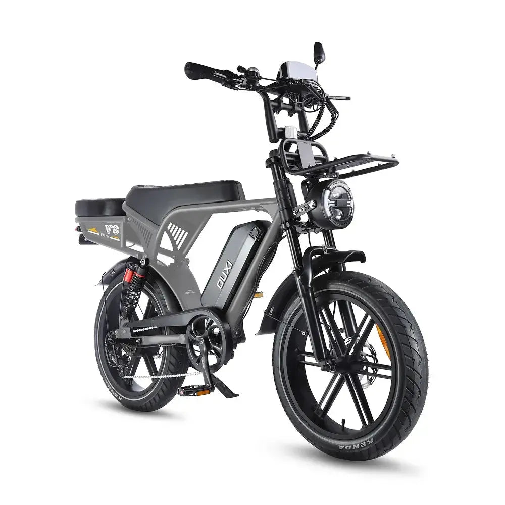 OUXI V8 Ultra Special Edition Donkergrijs fatbike met accessoires - foto 3
