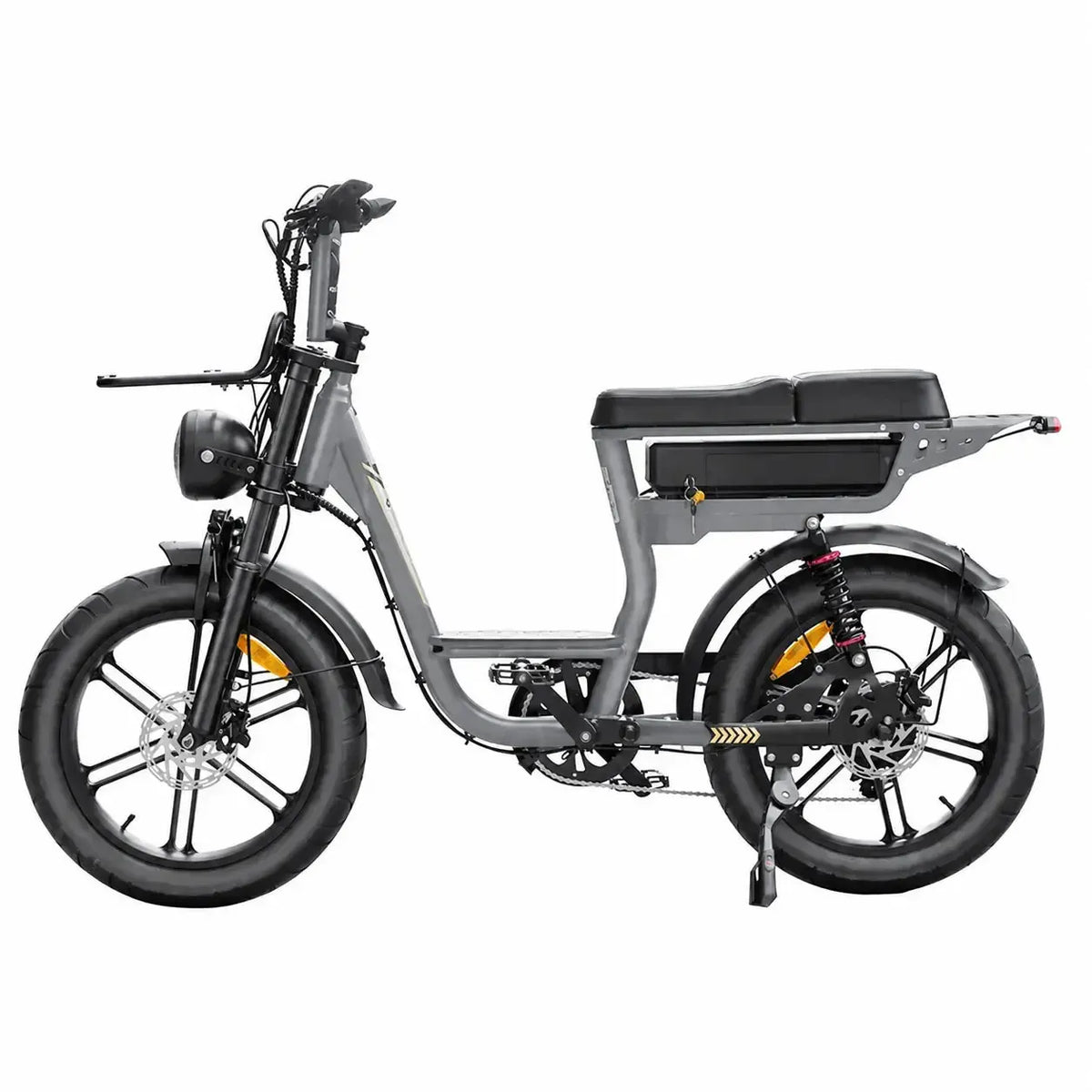 V20 Comfort Special Edition Grijs fatbike met accessoires - foto 3