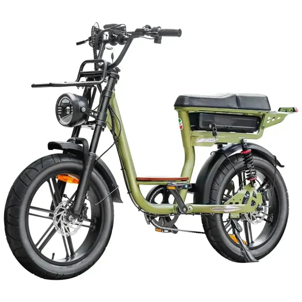 V20 Comfort Special Edition Groen fatbike met accessoires - foto 3