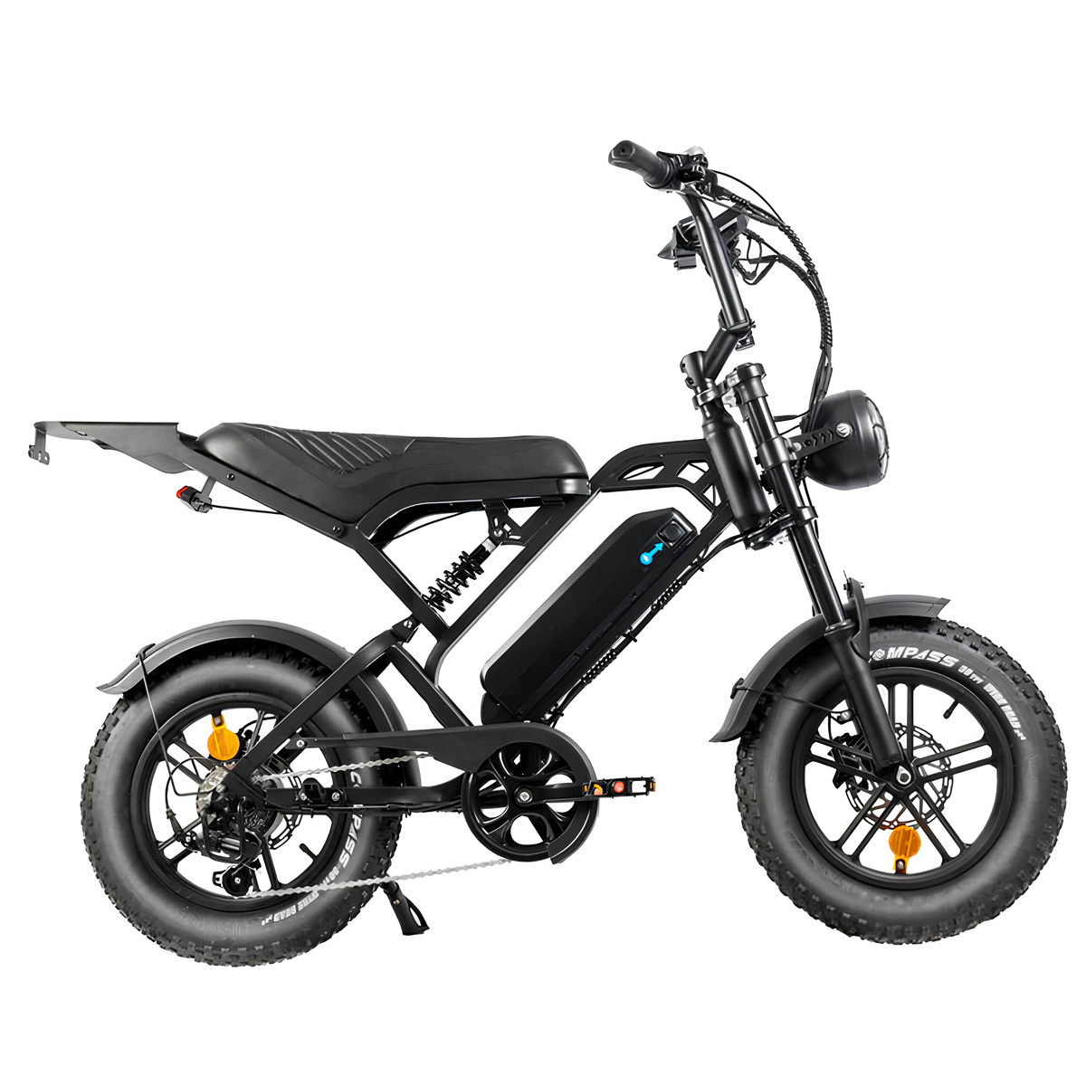 V20 Pro Mini Special Edition Zwart fatbike met accessoires - foto 3