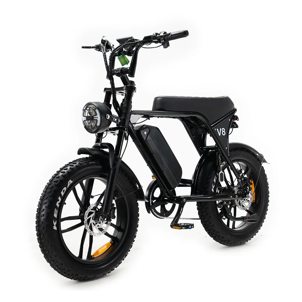 OUXI V8 Special Edition Zwart fatbike met accessoires - accu