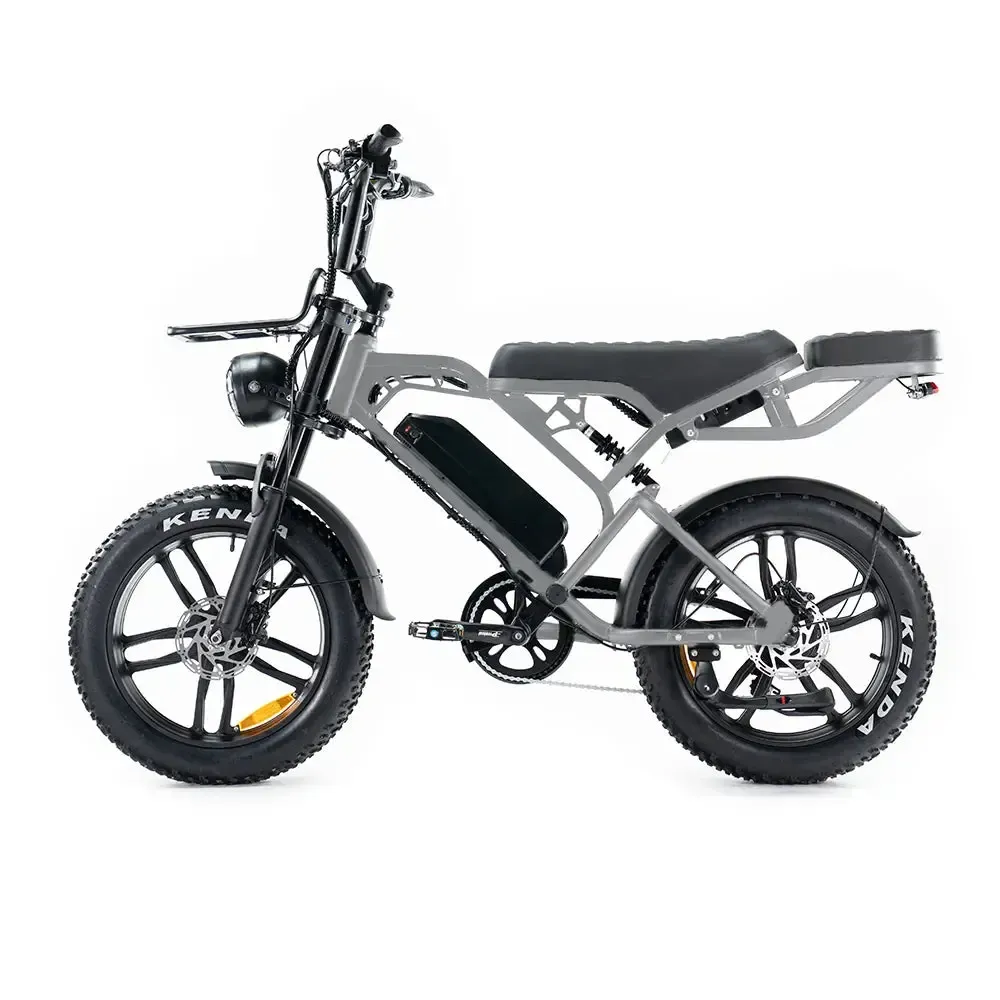 V20 Pro Special Edition Nardo grijs fatbike met accessoires - foto 2