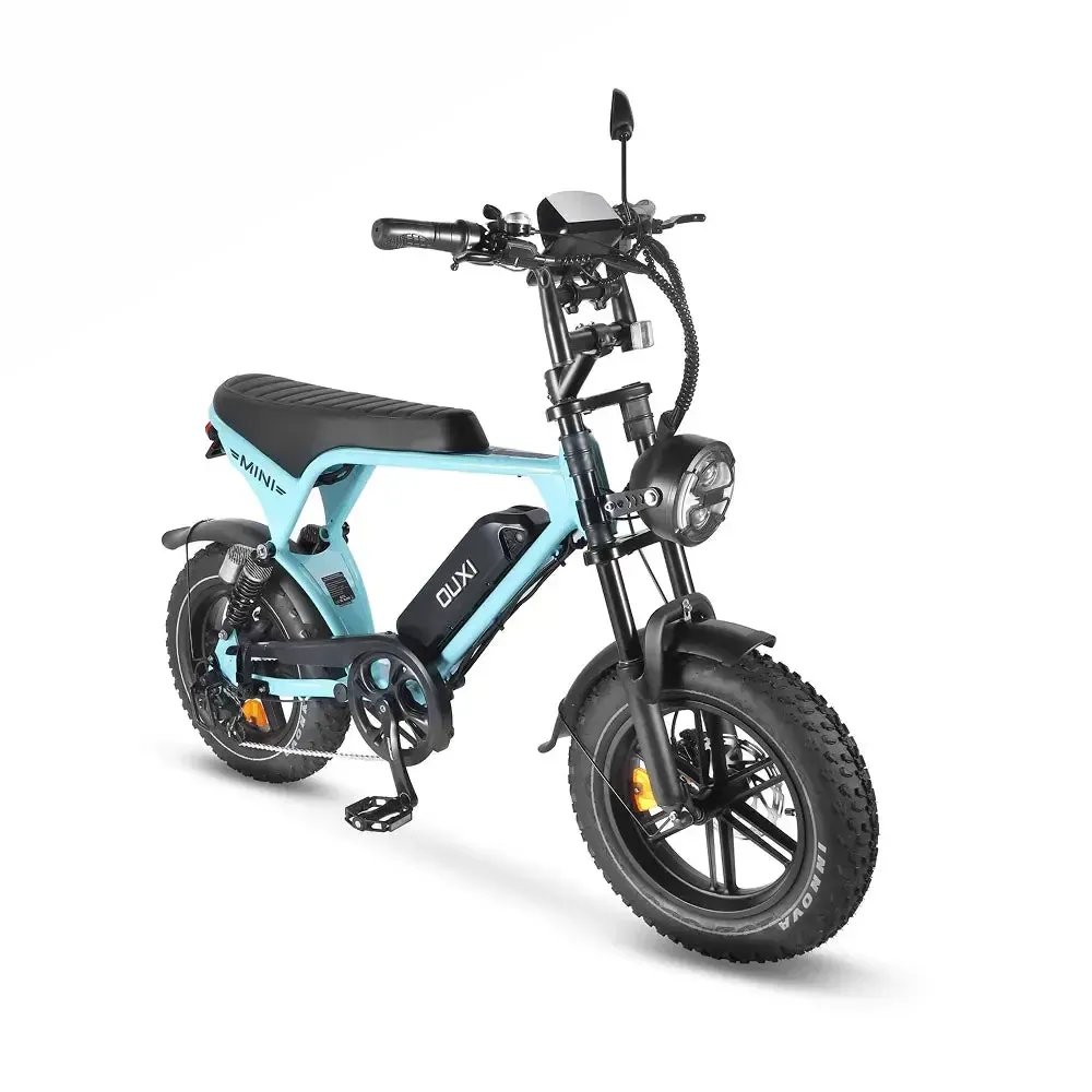 OUXI V8 Ultra Mini Lichtblauw fatbike - foto 4