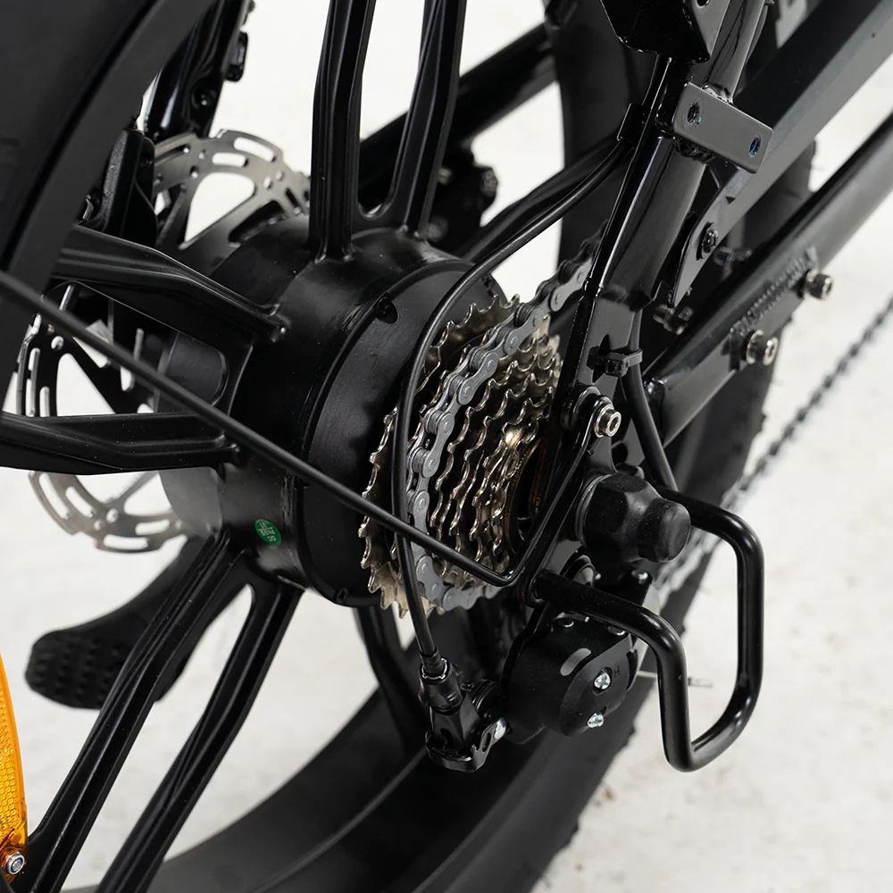 OUXI V8 Zwart fatbike - motor