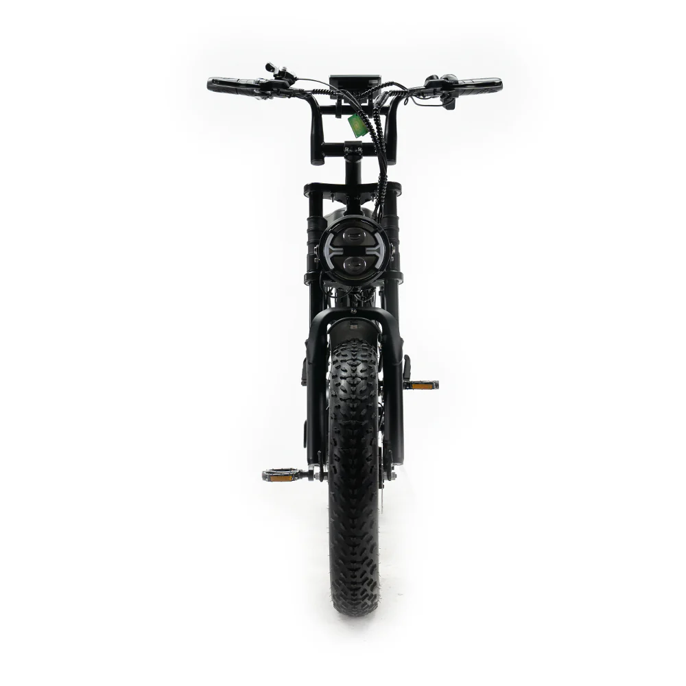 OUXI V8 Zwart fatbike - koplamp