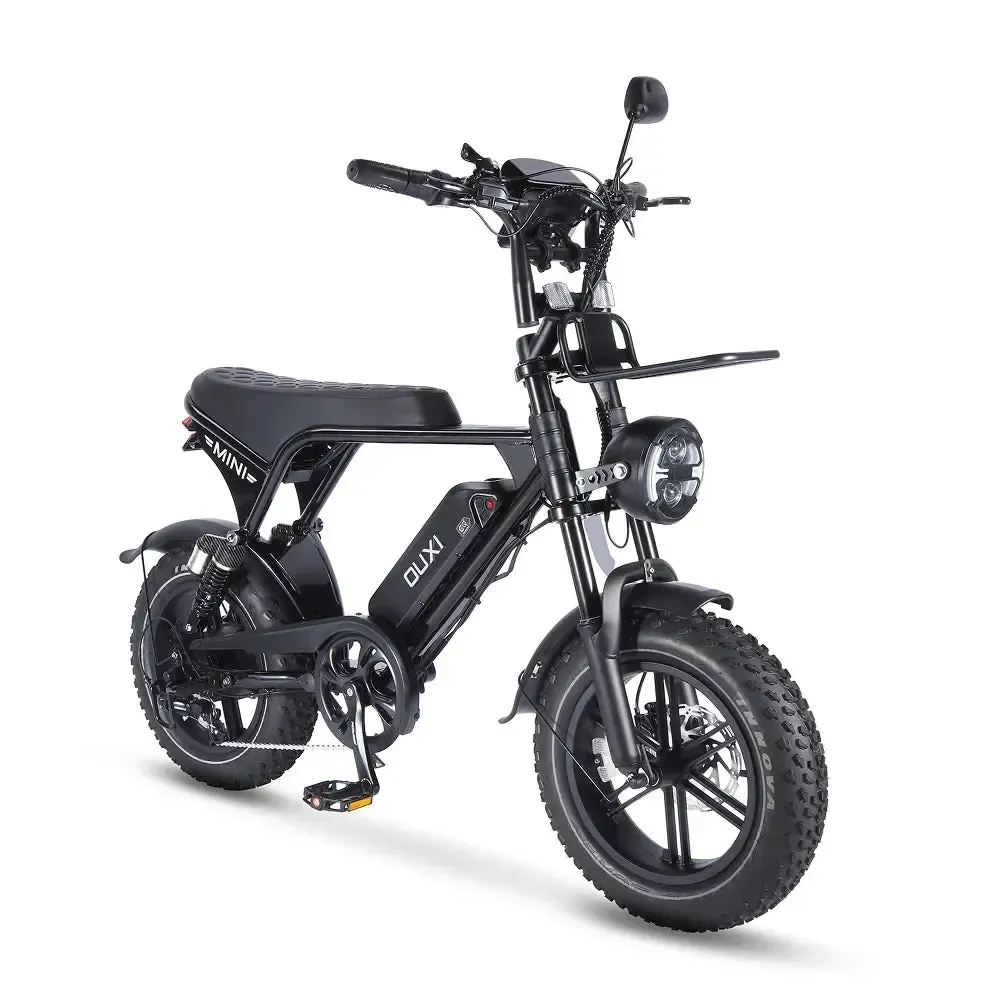 OUXI V8 Ultra Mini Zwart fatbike - foto 3