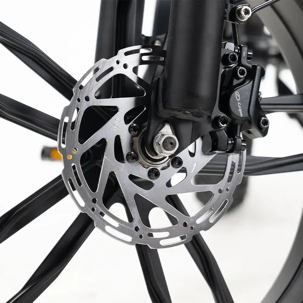 OUXI H9 Zwart fatbike - remschijven