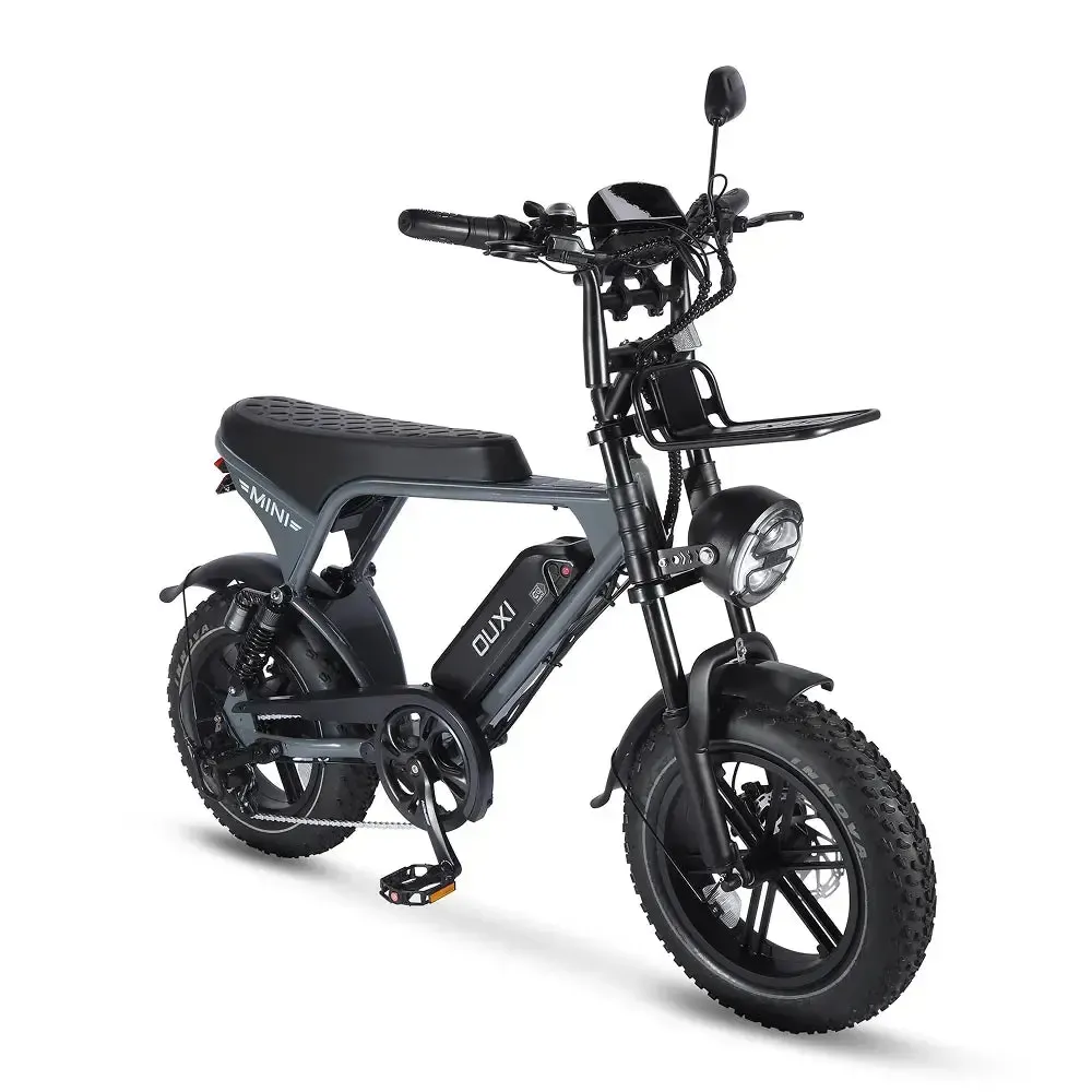 OUXI V8 Ultra Mini Grijs fatbike - foto 3