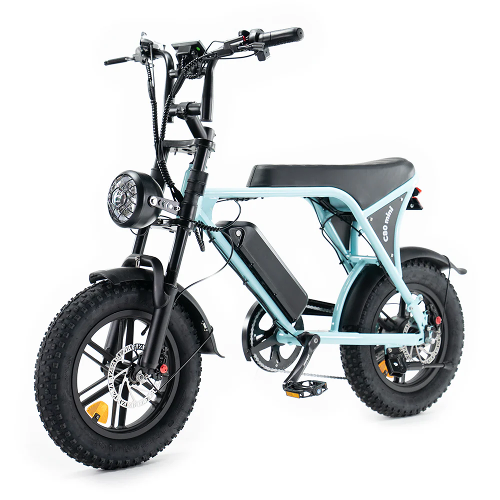 OUXI C80 Mini Lichtblauw fatbike - foto 5