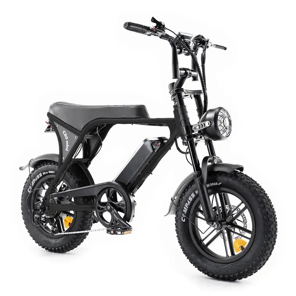 OUXI C80 Mini Zwart fatbike - foto 3