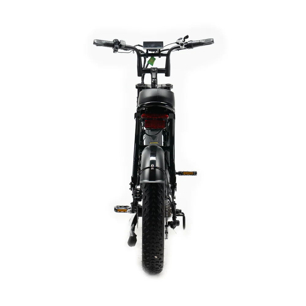 OUXI V8 Zwart fatbike - achterkant