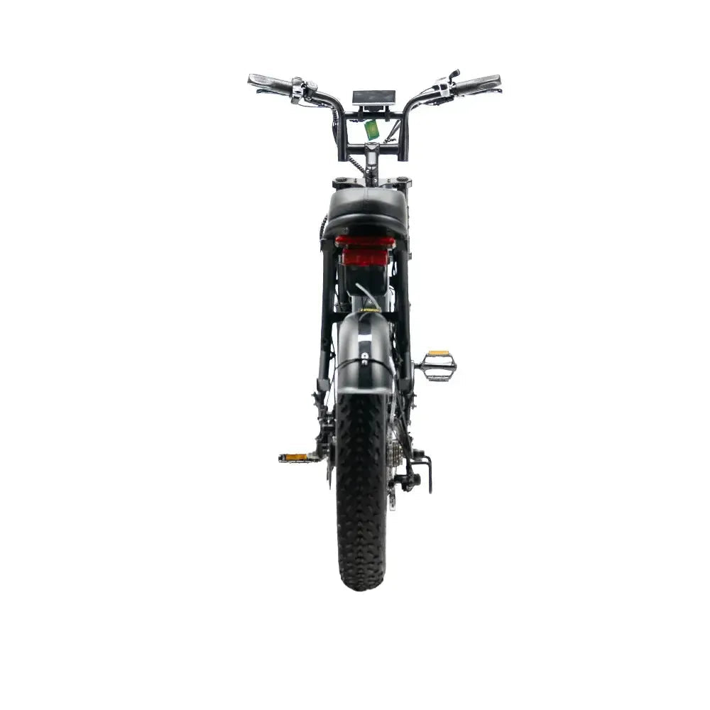 OUXI V8 Max dubbele accu Zwart fatbike - achterkant