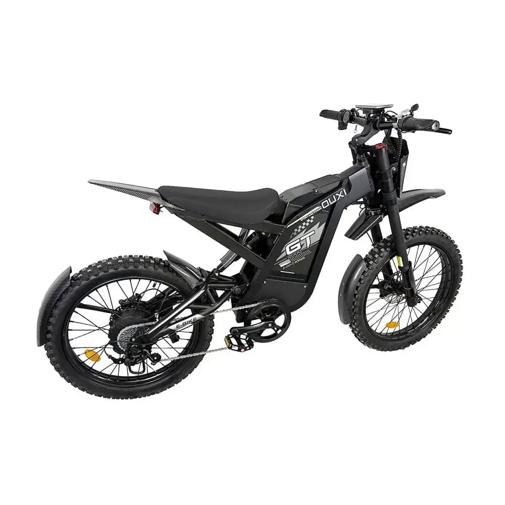 OUXI GT-2000 Zwart fatbike - achterkant