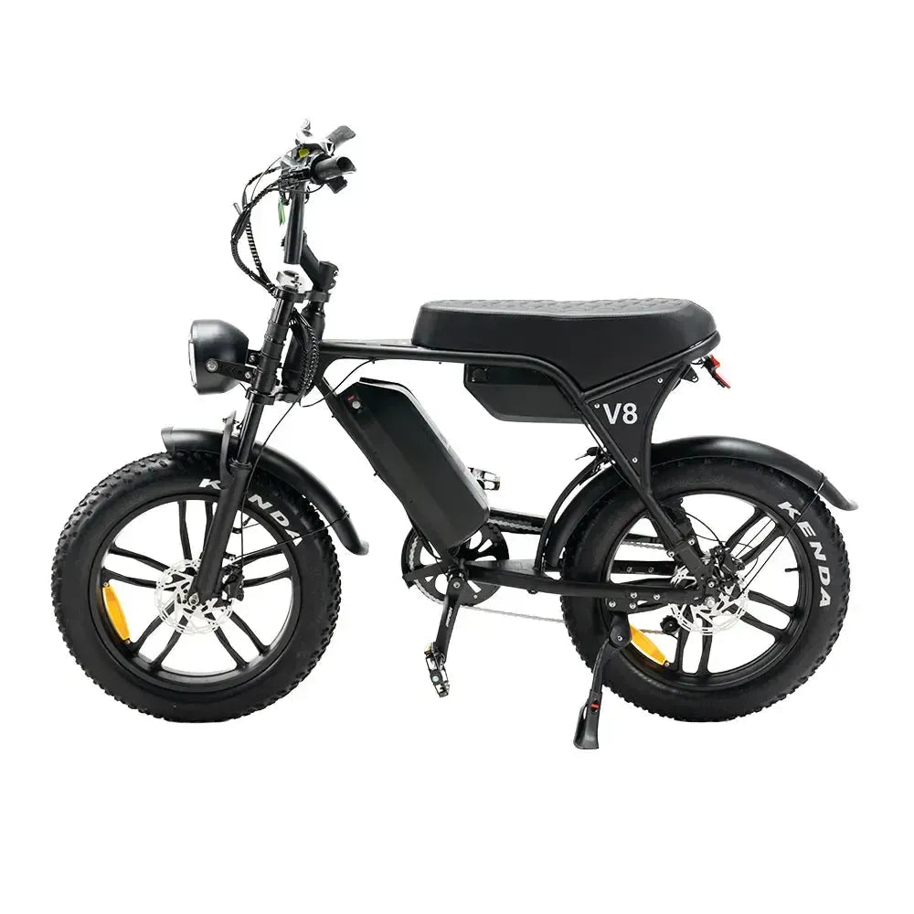 OUXI V8 Max dubbele accu Zwart fatbike - zadel