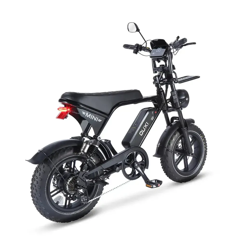 OUXI V8 Ultra Mini Zwart fatbike - foto 4