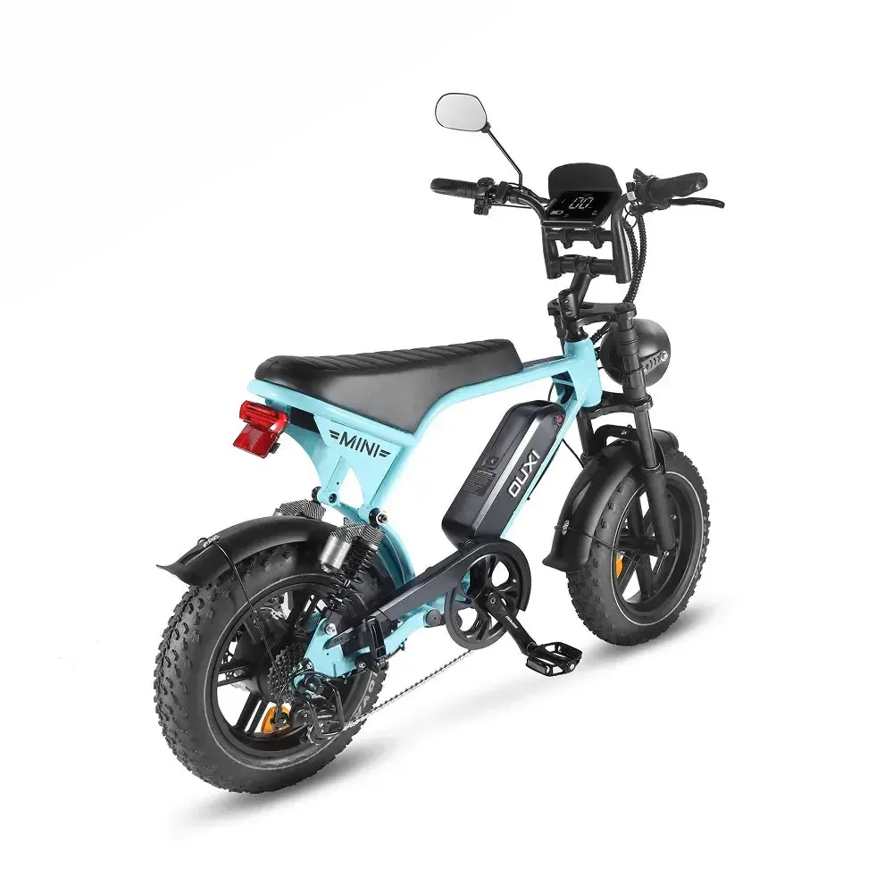 OUXI V8 Ultra Mini Lichtblauw fatbike - foto 3