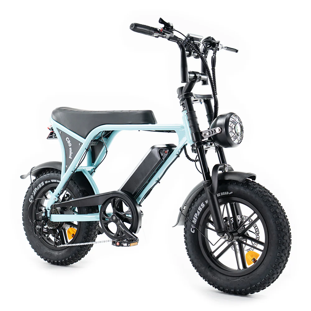 OUXI C80 Mini Lichtblauw fatbike - foto 4