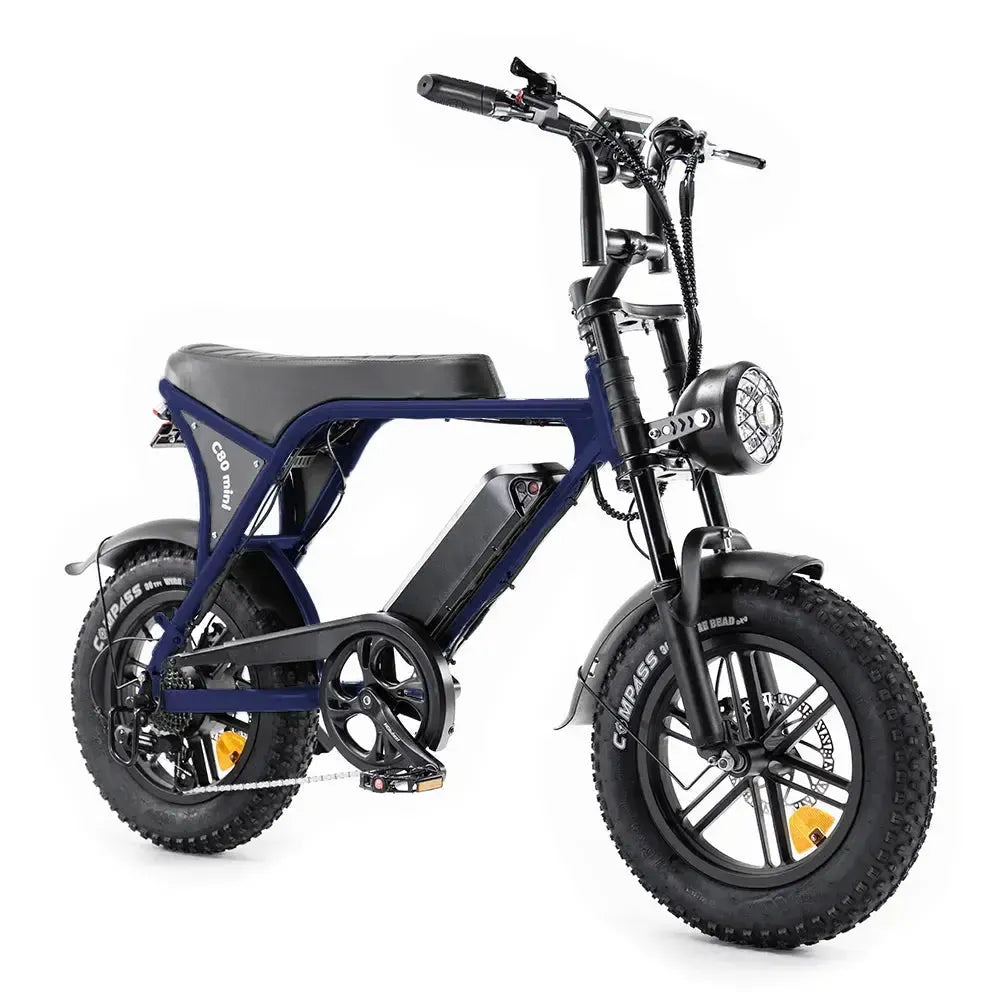 OUXI C80 Mini Blauw fatbike - remmen