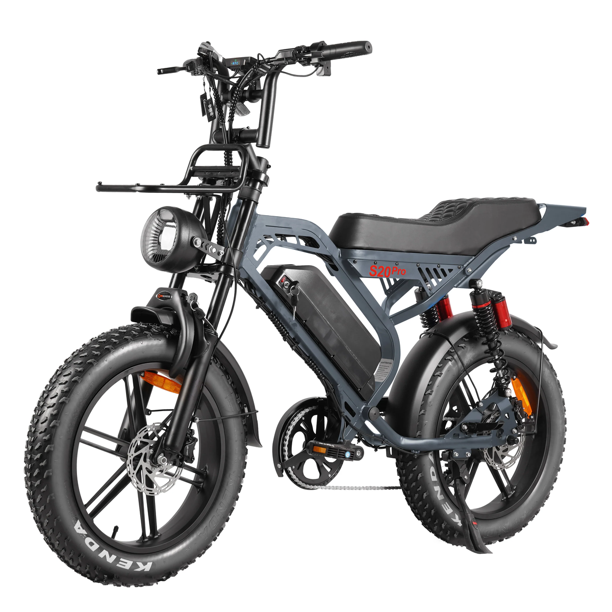 S20 Pro Donkergrijs fatbike - foto 3