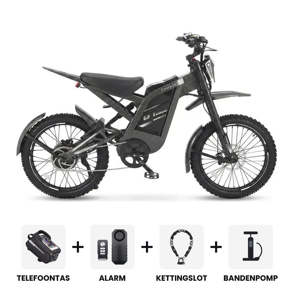 OUXI GT-2000 2.0 Special Edition Carbon Fiber fatbike - inclusief accessoires en 3 jaar garantie