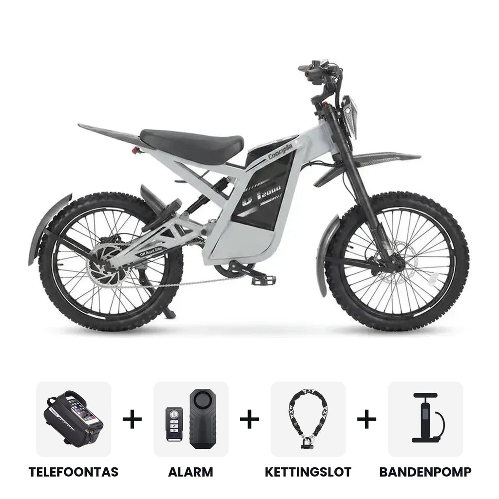 OUXI GT-2000 2.0 Special Edition Grijs fatbike - inclusief accessoires en 3 jaar garantie