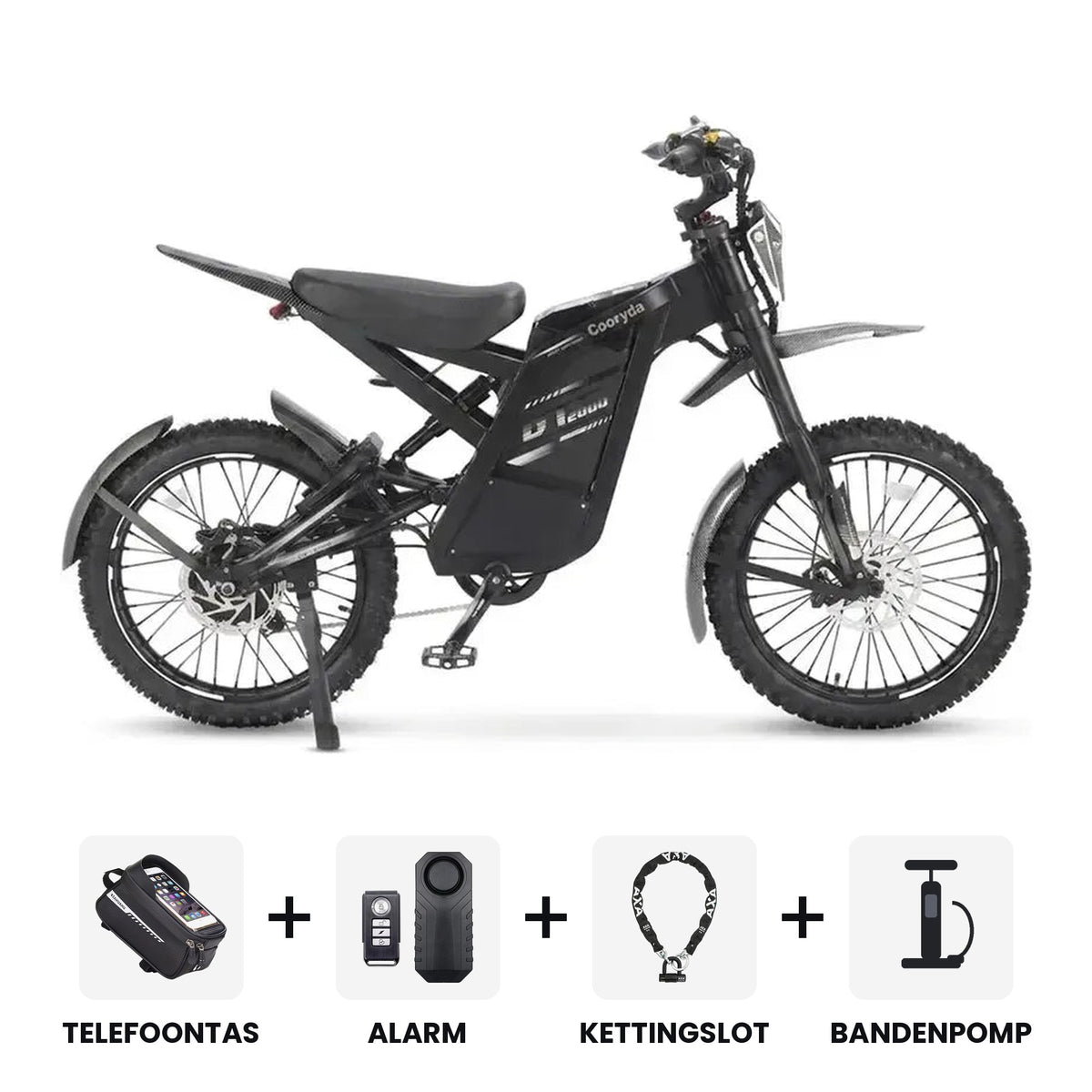 OUXI GT-2000 2.0 Special Edition Zwart fatbike - inclusief accessoires en 3 jaar garantie