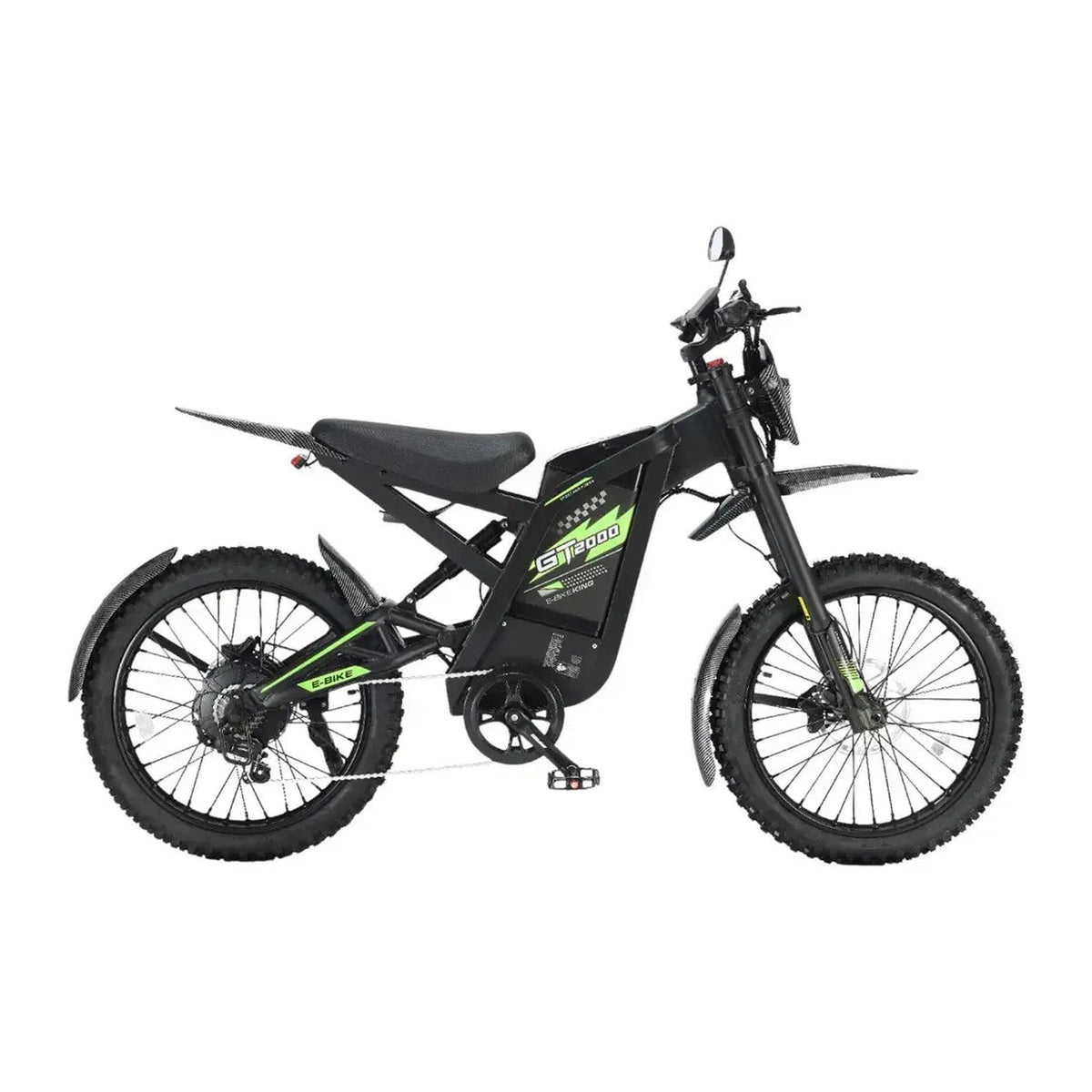 OUXI GT-2000 Groen fatbike - zijaanzicht rechts