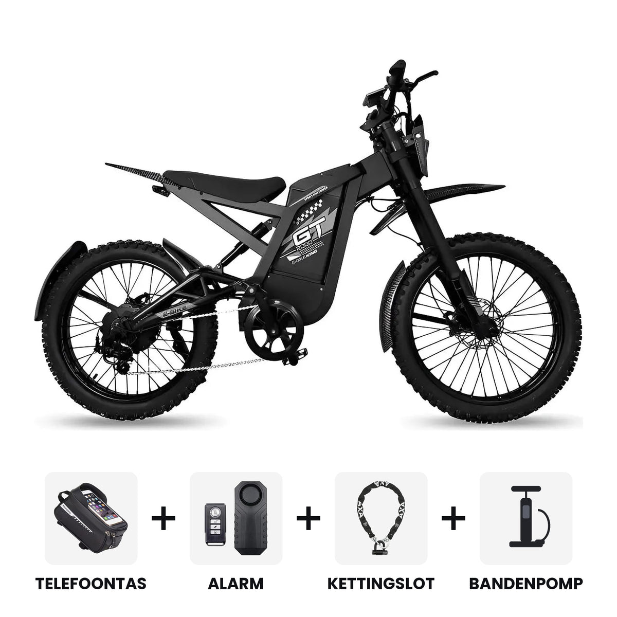 OUXI GT-2000 Special Edition Grijs fatbike - inclusief accessoires en 3 jaar garantie