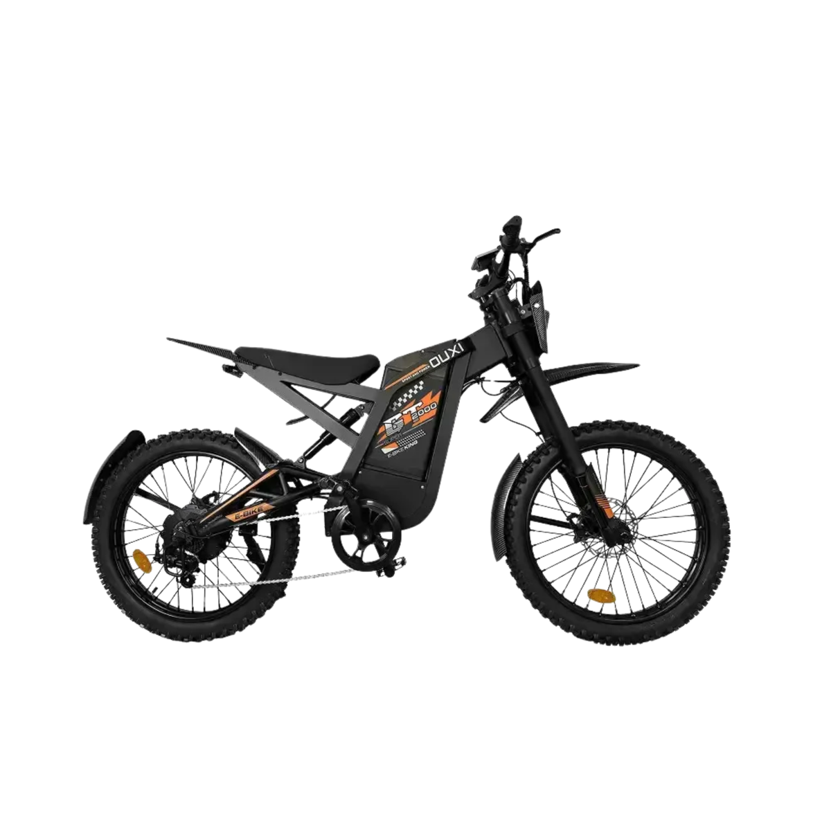 OUXI GT-2000 Special Edition Oranje fatbike met accessoires