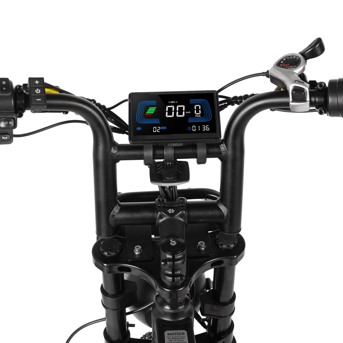 V20 Sport Donkergrijs fatbike - display