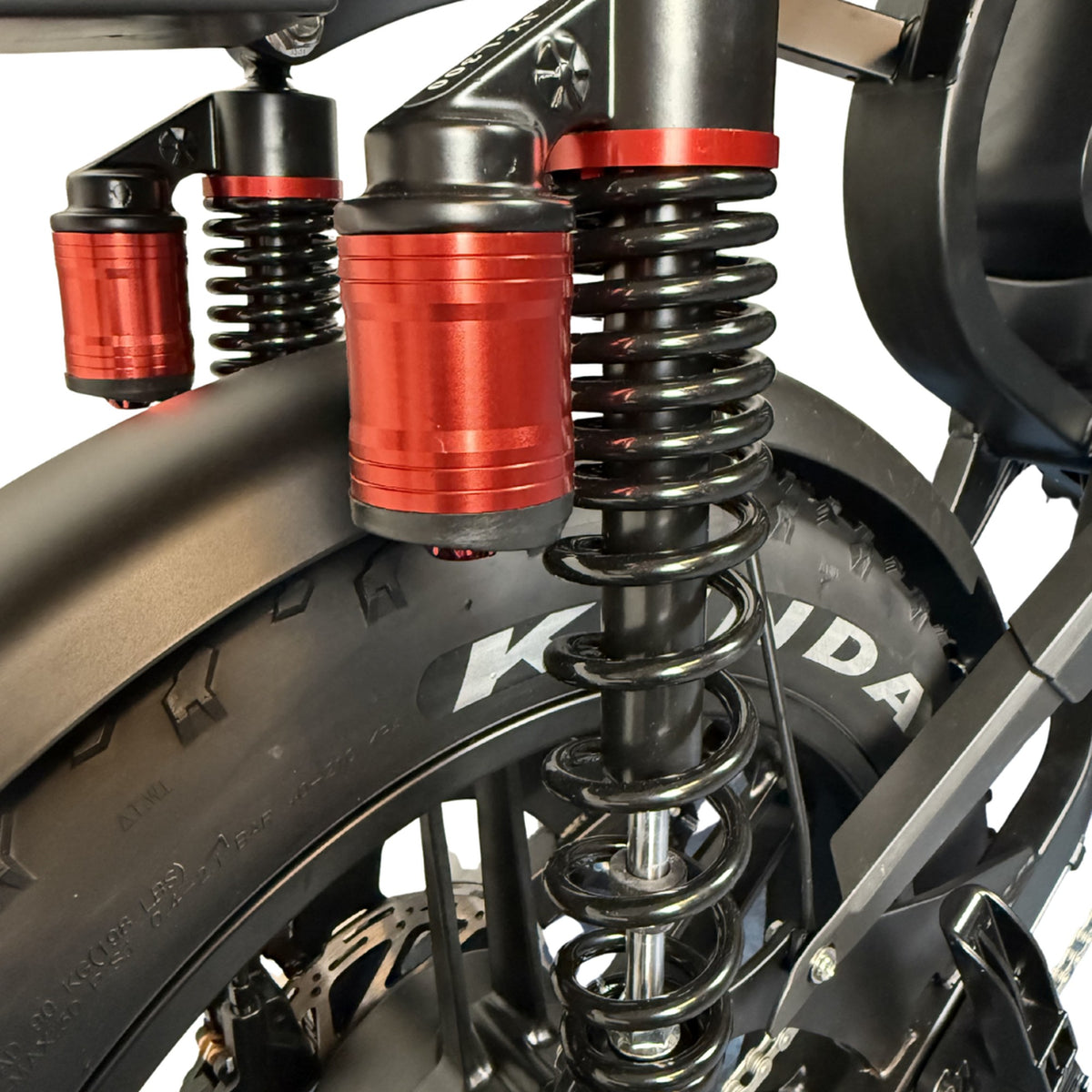 V20 Sport Donkergrijs fatbike - vering