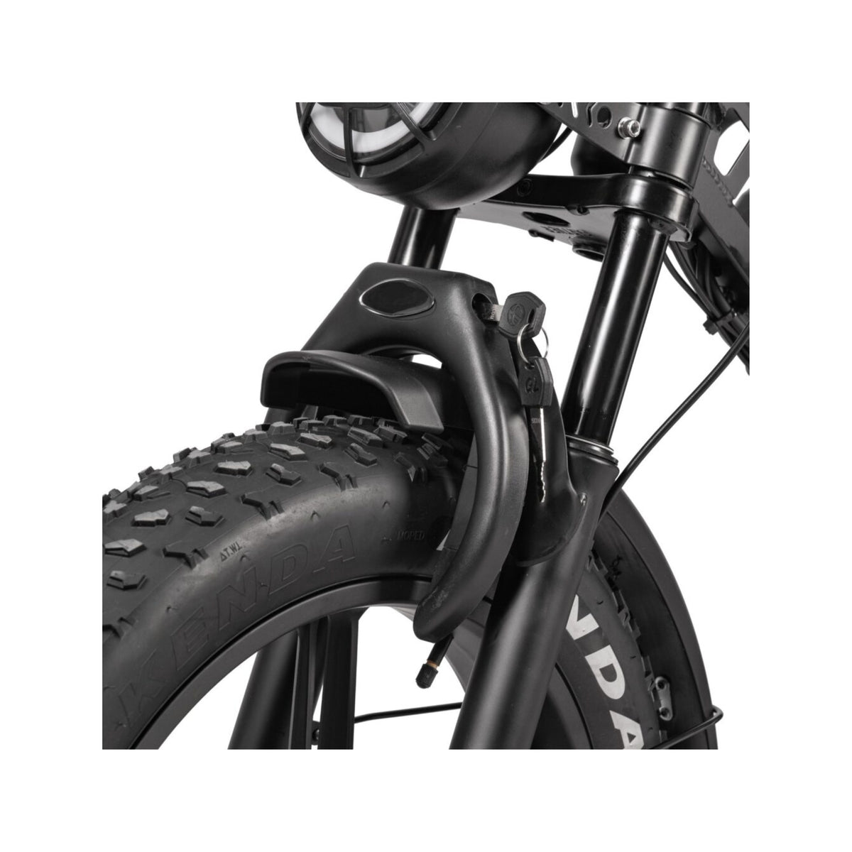 V20 Sport Donkergrijs fatbike - voorvork