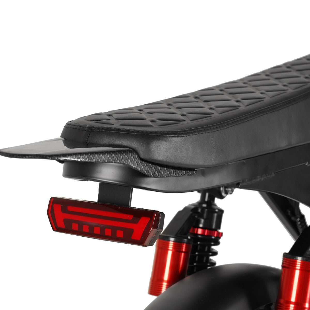V20 Sport Donkergrijs fatbike - zadel en achterlicht