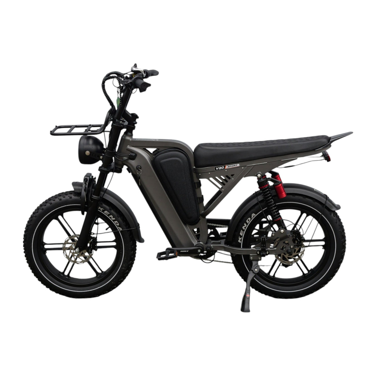 V20 Sport Nardo grijs fatbike - andere kant